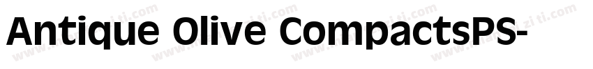 Antique Olive CompactsPS字体转换